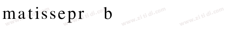 matissepro b字体转换